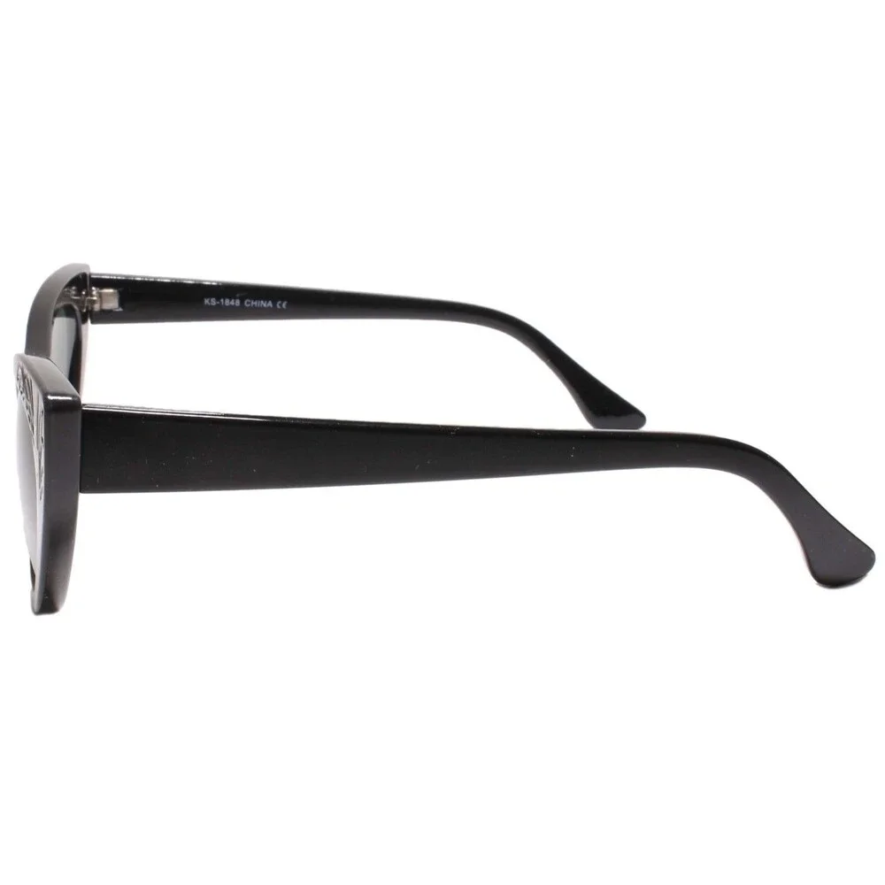 Classy Elegant Exotic Retro Fashion Cat Eye Sexy Sunglasses Pointy Black Frame